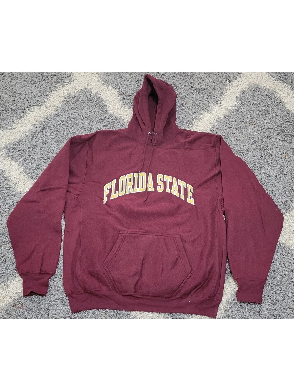 Florida State Hoodie Size Large Maroon Pullover Steve & Barry's Technical Fleece